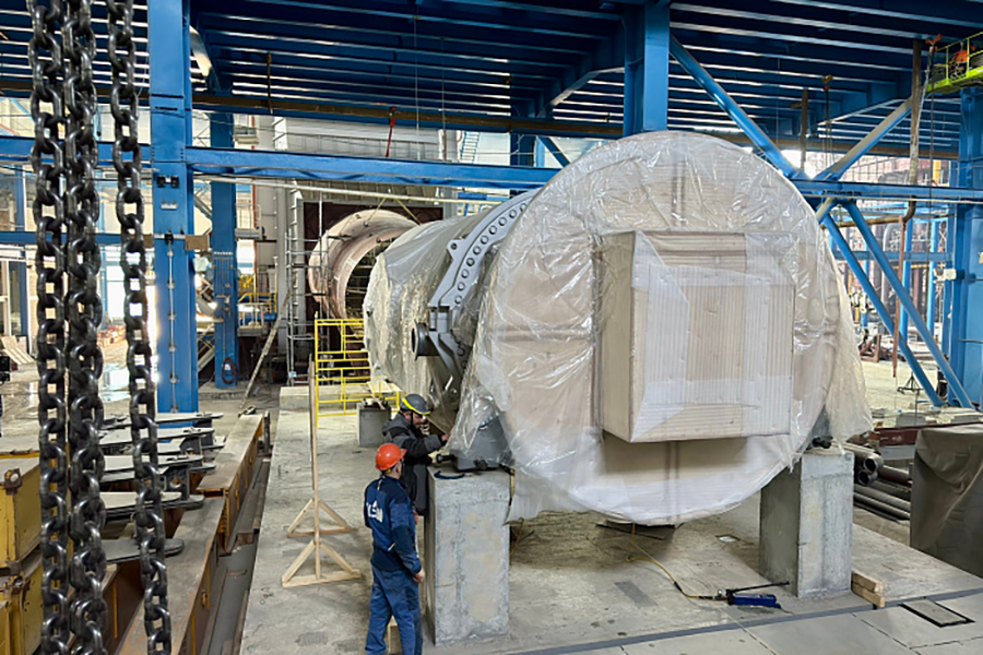 На строящейся Артемовской ТЭЦ-2 установлена на фундамент вторая газовая турбина ГТЭ-170 производства &laquo;Силовых машин&raquo;