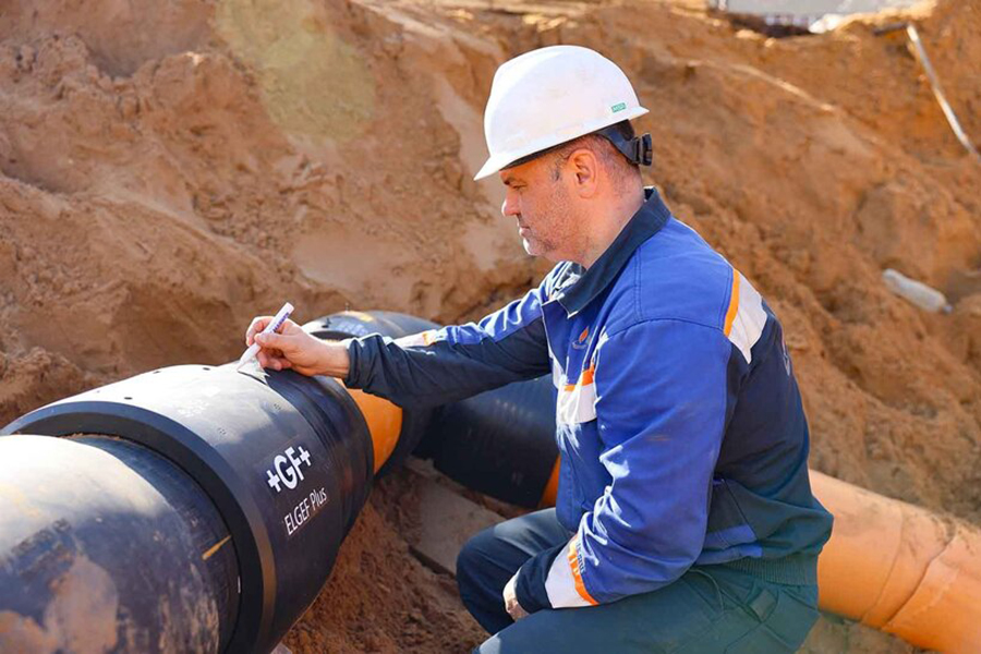 Строительство газопровода высокого давления на Новоясеневском проспекте выполнено более чем на 75 %