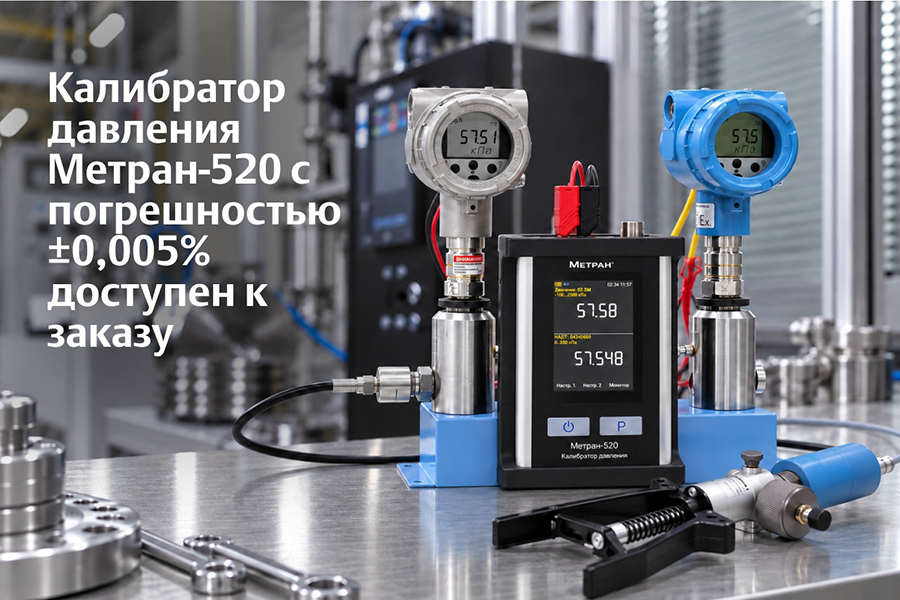 Компания &laquo;Метран&raquo; представила новое исполнение калибратора давления Метран-520