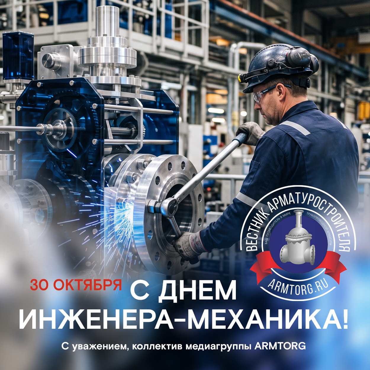 Медиагруппа ARMTORG поздравляет с Днем инженера-механика!