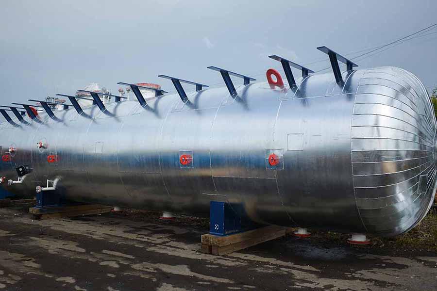 ООО «Курганхиммаш» изготовило горизонтальный газовый сепаратор для газового месторождения