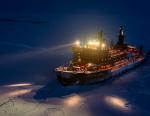 Атомный ледокол «50 лет Победы» вывел из ледового сжатия НИС «Виктор Буйницкий»