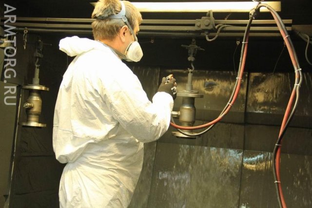 Фоторепортаж: Danfoss, часть.5. Участок окраски готовой продукции