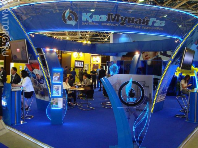 Стенды Газпром и КазМунайГаз - Нефтегаз-2010, Москва (фоторепортажи)