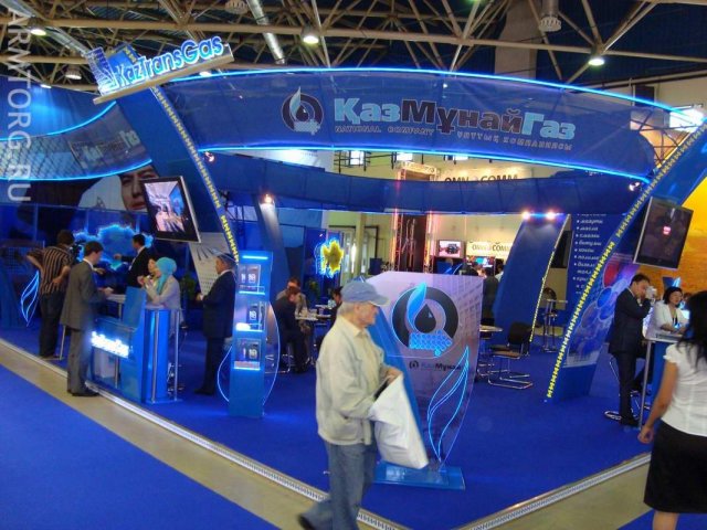 Стенды Газпром и КазМунайГаз - Нефтегаз-2010, Москва (фоторепортажи)
