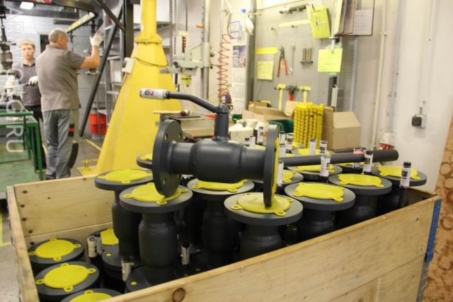 Фоторепортаж: Danfoss, часть.5. Участок окраски готовой продукции