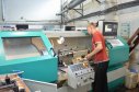 Проточка штревеля на немецком токарном станке TRENS с  ЧПУ 